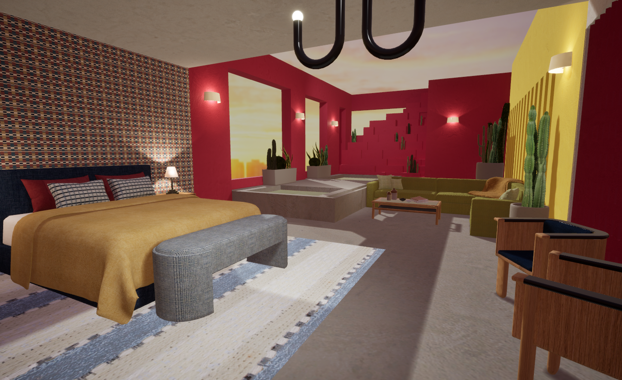 Artell immersive bedroom environment