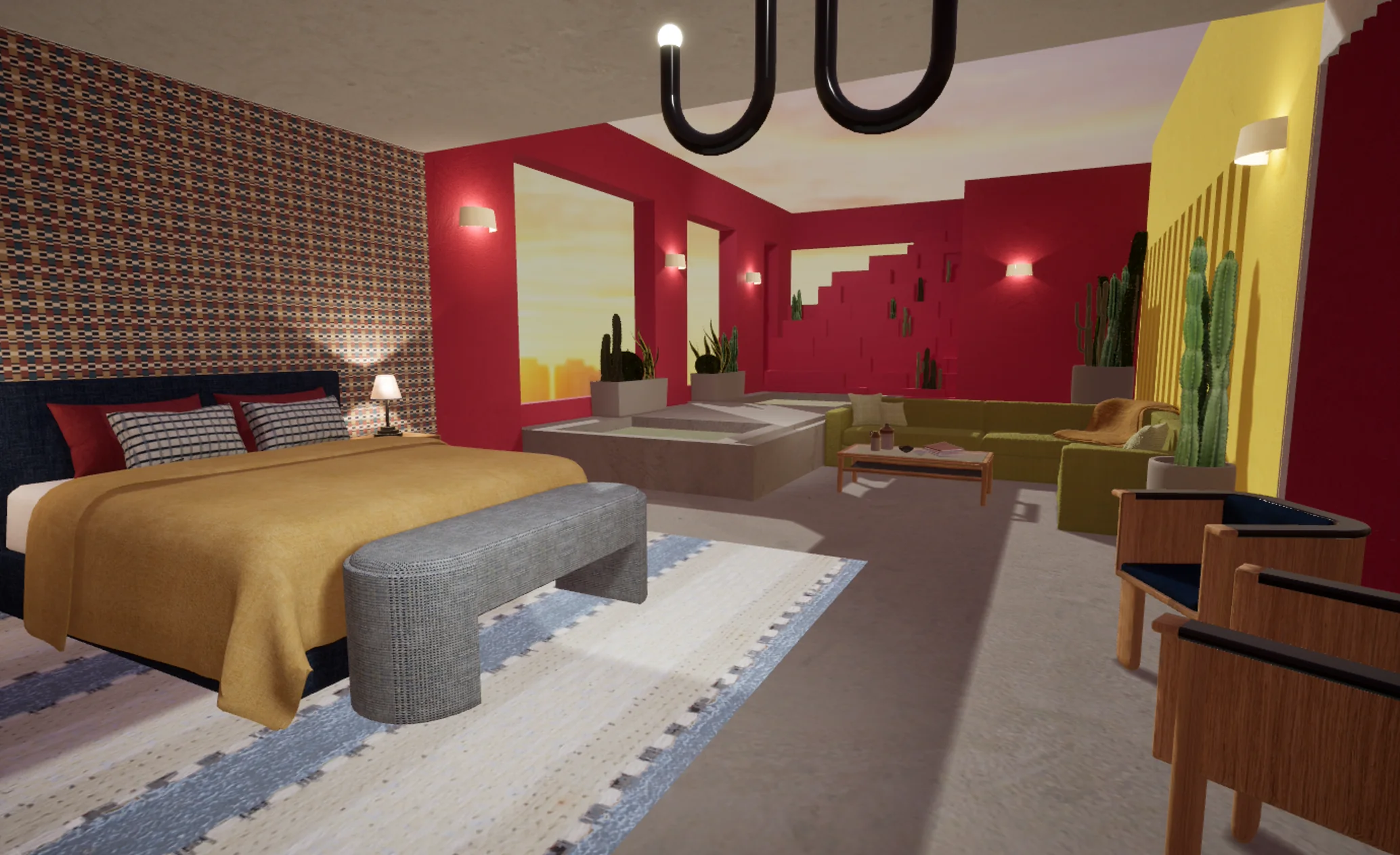 Artell immersive bedroom environment
