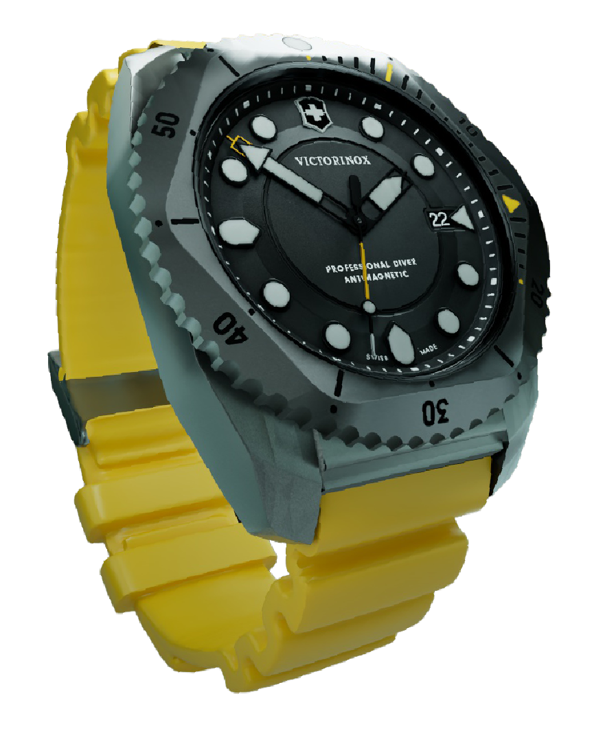 Victorinox yellow watch model
